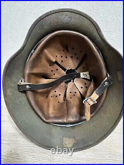 Helmet german original nice helmet M35 size 64 have a number WW2 WWII