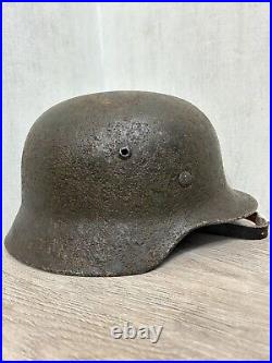 Helmet german original nice helmet M35 size 64 without restoration WW2 WWII Helmet german original nice helmet M35 size 64 without restoration WW2 WWII