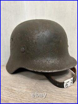 Helmet german original nice helmet M35 size 64 without restoration WW2 WWII Helmet german original nice helmet M35 size 64 without restoration WW2 WWII