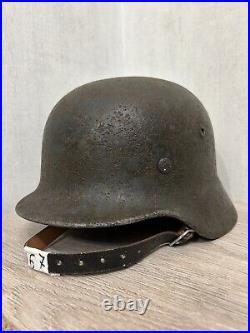 Helmet german original nice helmet M35 size 64 without restoration WW2 WWII Helmet german original nice helmet M35 size 64 without restoration WW2 WWII