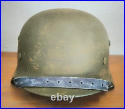 Helmet german original nice helmet M35 size 66 have a number WW2 WWII