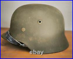 Helmet german original nice helmet M35 size 66 have a number WW2 WWII