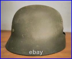 Helmet german original nice helmet M35 size 66 have a number WW2 WWII