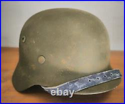 Helmet german original nice helmet M35 size 66 have a number WW2 WWII