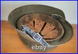 Helmet german original nice helmet M35 size 66 have a number WW2 WWII