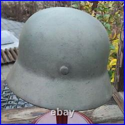 Helmet german original nice helmet M35 size 66 original WW2 WWII have a number