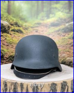 Helmet german original nice helmet M35 size 68 original WW2 WWII Big Size Rare