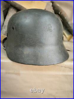 Helmet german original nice helmet M40 original WW2 WWII size 64