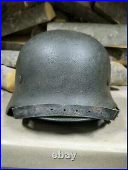 Helmet german original nice helmet M40 original WW2 WWII size 64 Free Shipping