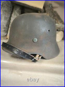 Helmet german original nice helmet M40 original WW2 WWII size 64 Free Shipping