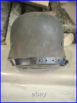 Helmet german original nice helmet M40 original WW2 WWII size 64 Free Shipping Helmet german original nice helmet M40 original WW2 WWII size 64 Free Shipping