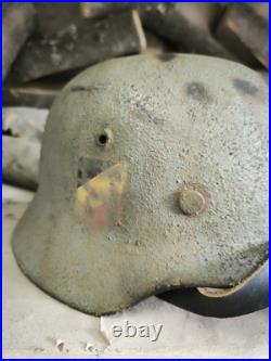 Helmet german original nice helmet M40 original WW2 WWII size 64 Free Shipping Helmet german original nice helmet M40 original WW2 WWII size 64 Free Shipping