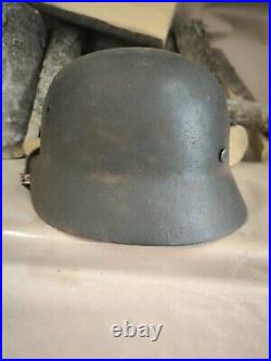 Helmet german original nice helmet M40 original WW2 WWII size 64 Free Shipping