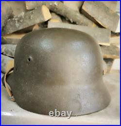 Helmet german original nice helmet M40 original WW2 WWII size 64 Free Shipping