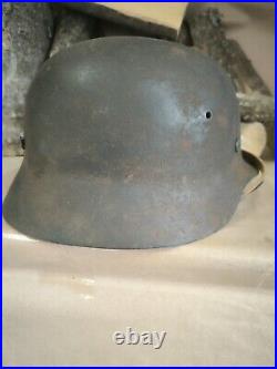 Helmet german original nice helmet M40 original WW2 WWII size 64 Free Shipping