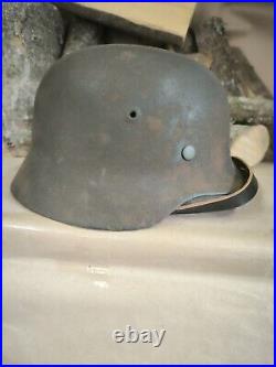 Helmet german original nice helmet M40 original WW2 WWII size 64 Free Shipping