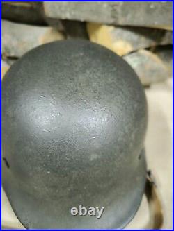 Helmet german original nice helmet M40 original WW2 WWII size 64 Free Shipping