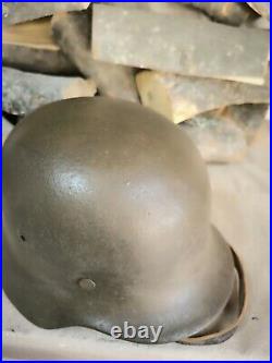 Helmet german original nice helmet M40 original WW2 WWII size 64 Free Shipping