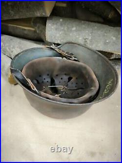 Helmet german original nice helmet M40 original WW2 WWII size 64 Free Shipping Helmet german original nice helmet M40 original WW2 WWII size 64 Free Shipping
