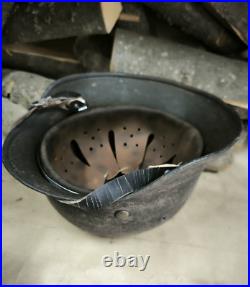 Helmet german original nice helmet M40 original WW2 WWII size 64 Free Shipping