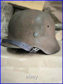 Helmet german original nice helmet M40 original WW2 WWII size 66 Free Shipping