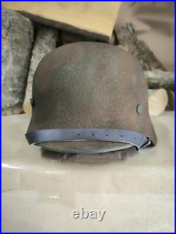 Helmet german original nice helmet M40 original WW2 WWII size 66 Free Shipping Helmet german original nice helmet M40 original WW2 WWII size 66 Free Shipping