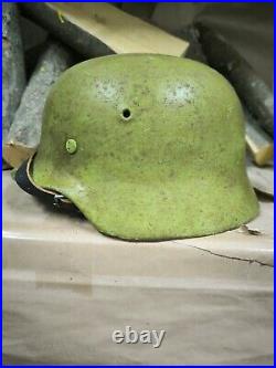 Helmet german original nice helmet M40 original WW2 WWII size 66 Free Shipping