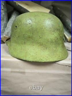 Helmet german original nice helmet M40 original WW2 WWII size 66 Free Shipping