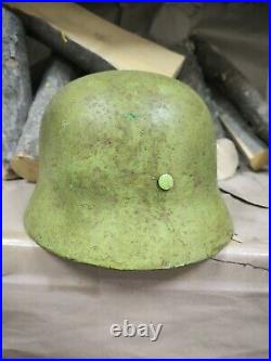 Helmet german original nice helmet M40 original WW2 WWII size 66 Free Shipping