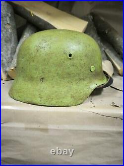 Helmet german original nice helmet M40 original WW2 WWII size 66 Free Shipping