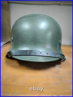 Helmet german original nice helmet M40 size 62 WW2 WWII Free Shipping