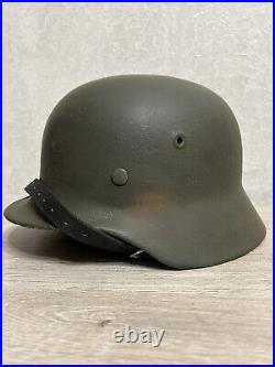 Helmet german original nice helmet M40 size 62 have a number WW2 WWII