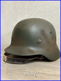 Helmet german original nice helmet M40 size 62 have a number WW2 WWII