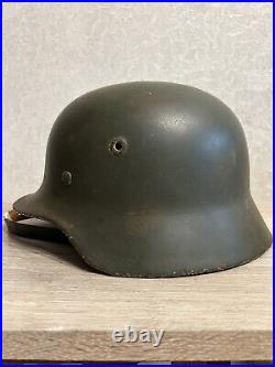 Helmet german original nice helmet M40 size 62 have a number WW2 WWII