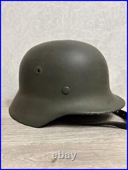 Helmet german original nice helmet M40 size 62 have a number WW2 WWII