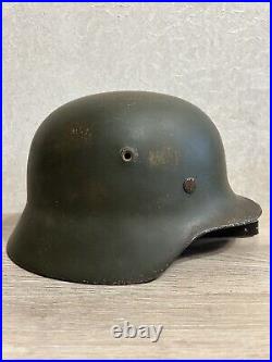 Helmet german original nice helmet M40 size 62 have a number WW2 WWII