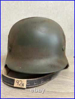 Helmet german original nice helmet M40 size 62 have a number WW2 WWII