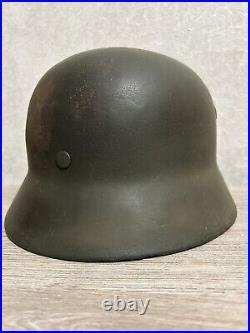 Helmet german original nice helmet M40 size 62 have a number WW2 WWII