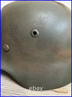 Helmet german original nice helmet M40 size 62 have a number WW2 WWII
