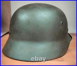 Helmet german original nice helmet M40 size 62 have a number WW2 WWII