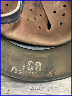 Helmet german original nice helmet M40 size 62 have a number WW2 WWII