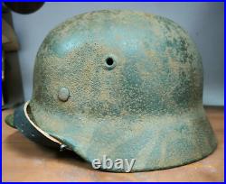 Helmet german original nice helmet M40 size 62 original WW2 WWII Free Shipping
