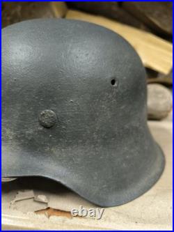 Helmet german original nice helmet M40 size 62 original WW2 WWII Free Shipping