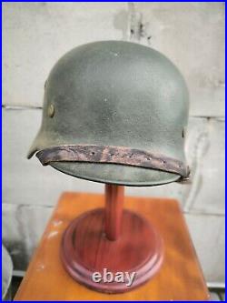 Helmet german original nice helmet M40 size 64 WW2 WWII has number Free Shipping