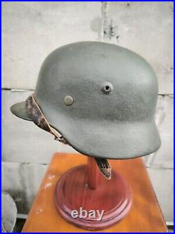 Helmet german original nice helmet M40 size 64 WW2 WWII has number Free Shipping