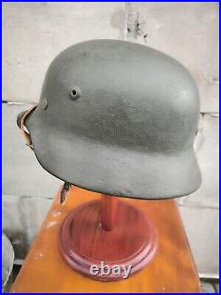 Helmet german original nice helmet M40 size 64 WW2 WWII has number Free Shipping