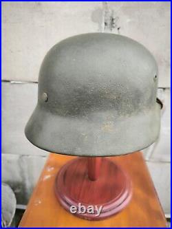 Helmet german original nice helmet M40 size 64 WW2 WWII has number Free Shipping