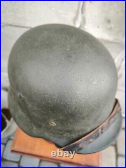 Helmet german original nice helmet M40 size 64 WW2 WWII has number Free Shipping