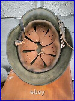 Helmet german original nice helmet M40 size 64 WW2 WWII has number Free Shipping