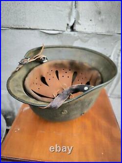 Helmet german original nice helmet M40 size 64 WW2 WWII has number Free Shipping